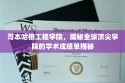 哥本哈根工程学院，全球顶尖学院背后的卓越成绩解析