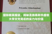 解码圣路易斯华盛顿大学，精英教育的全球价值与实力见证