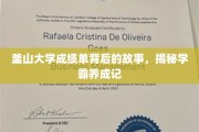 揭开学霸秘籍，釜山大学成绩单背后的励志传奇