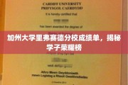 加州学子荣耀榜，里弗赛德分校成绩单背后的璀璨星光