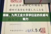 九州工业大学学位证，权威认证中的独特风采