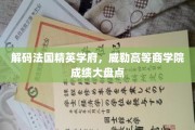 揭开法国顶尖商学院威勒学府的学术辉煌