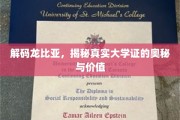 揭秘龙比亚大学证，背后的真实力量与无限可能