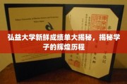弘益学子风采大览，揭秘弘益大学新成绩单背后的奋斗足迹