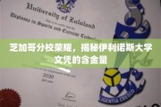 伊利诺斯大学芝加哥分校，揭秘名校文凭的非凡价值