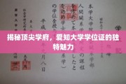 揭秘顶尖学府，爱知大学学位证的独特魅力