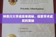 解码神奈川大学学霸秘籍，一窥学术卓越的背后