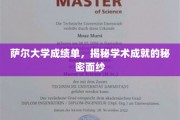 揭开萨尔大学成绩单背后的学术辉煌之谜