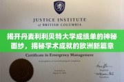 欧洲学府新风采，一探丹麦利利贝特大学成绩单背后的学术奥秘