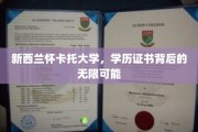 新西兰怀卡托学历证书，开启无限可能的人生新篇章