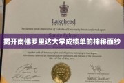 解码南佛罗里达大学，揭秘成绩单背后的秘密世界
