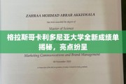 解锁格拉斯哥卡利多尼亚大学成绩单新篇章，惊喜亮点全面揭晓