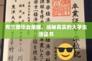校园荣耀揭秘，布兰登毕业证书背后的真实大学生活画卷