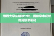 解码缅因大学法明顿分校，揭秘学术辉煌背后的成绩单奥秘