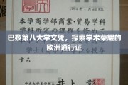 欧洲学府荣耀通行证，揭秘巴黎第八大学文凭的学术魅力