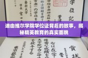 解码精英学府，迪由维尔学院学位证背后的非凡传奇