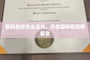 南美精英通行证，智利名校证书助你职场飞跃