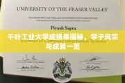 千叶工业大学学子卓越风采，揭秘辉煌成绩单背后的成长故事