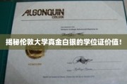 揭秘，伦敦大学学位证背后的惊人价值与机遇