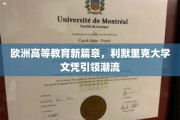 利默里克大学文凭，开启欧洲高等教育新纪元