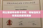 解码阿比蒂彼特米斯卡，揭秘独特文凭背后的教育奇境