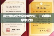 跨越荷兰，解锁蒂尔堡大学学术荣耀之门