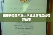 丹麦奥尔堡大学成绩单，探寻学术成就背后的不凡历程