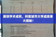 揭秘利兹城市大学，学术成果背后的辉煌瞬间