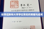 揭秘伍斯特大学学位的辉煌历程与卓越成就