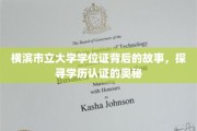 解码横滨市立大学学位证，一场学历认证的深度揭秘之旅