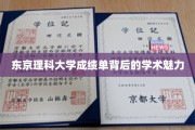 探索东京理科大学成绩单，解码学术精英的成长轨迹