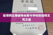 解码阿比蒂彼特米斯卡学校神秘文凭背后的故事