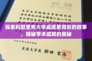 解码利默里克大学成绩单，探寻学术辉煌的秘密之门