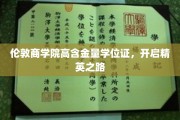 伦敦商学院学位荣耀，成就未来精英梦之梯