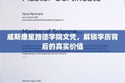 威斯康星路德学院文凭，揭秘学历背后的无限潜能