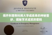 解码利普斯科姆大学成绩单，解锁学术卓越的神秘钥匙