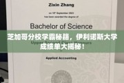 揭秘伊利诺斯大学学霸养成记，芝加哥分校高分攻略大公开！