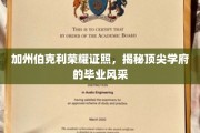 伯克利骄阳映证照，一窥顶尖学府的荣耀风采