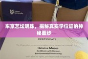 艺坛之光，东京名校学位证背后的传奇之谜