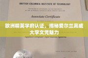 爱尔兰高威大学，欧洲精英学府加持，探索文凭的全球吸引力