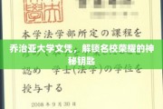 解锁名校荣耀，乔治亚大学文凭的非凡通行证