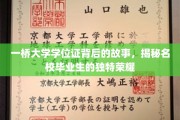 名校荣耀揭秘，一桥大学学位证背后的非凡历程