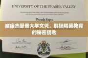 精英之路的关键，威廉杰瑟普大学文凭背后的独特魅力