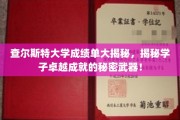 揭秘查尔斯特学子辉煌背后的秘密——成绩单背后的神秘力量！