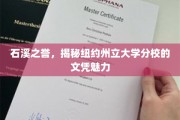 探寻石溪荣耀，纽约州立大学分校文凭的独特吸引力