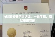 马德里精英学府学历通行证，解锁无限职业前景新篇章
