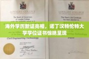 诺丁汉特伦特大学海外学历新证书，创意设计亮相全球学坛