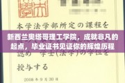 奥塔哥理工学院，梦想启航，证书铸就非凡人生里程碑