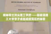 荷兰因霍温理工学子，揭秘卓越成就的神秘动力源泉