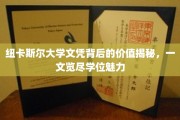解码纽大文凭，探索学位背后的非凡价值与魅力